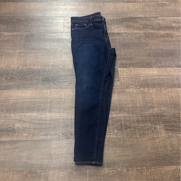 Athleta Sculptek High Rise Classic Blue Women's Skinny Jeans Size 16 - Picture 4 of 7